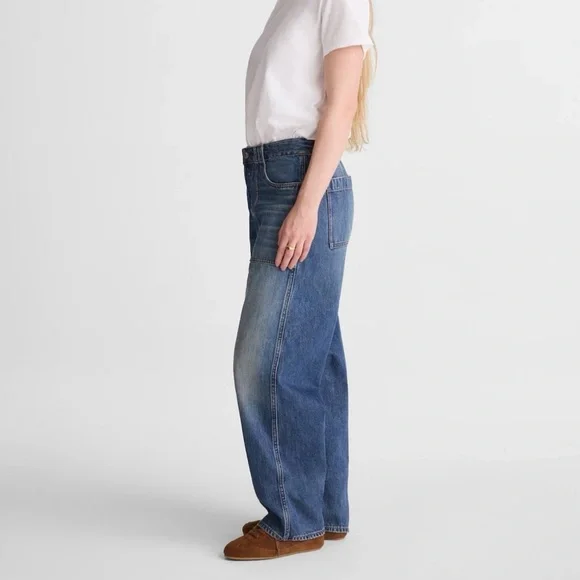 The Petite Darted Barrel Leg Jean by Madewell - Picture 3 of 6